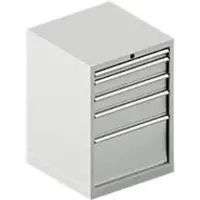 Schäfer Shop SSI SCHÄFER ladekast 27-27, 5 lades, tot 75 kg, B 564 x D 572 x H 800 mm, lichtgrijs/lichtgrijs