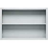 Schäfer Shop bovenschap MS, 2 OH, B 1200 x D 400 x H 800 mm, plaatstaal, lichtgrijs