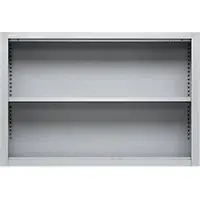 Schäfer Shop bovenschap MS, 2 OH, B 1200 x D 400 x H 800 mm, plaatstaal, aluminium wit