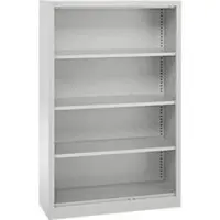 Schäfer Shop stellingkast MS, 4 OH, B 950 x D 400 x H 1584 mm, plaatstaal, aluminium wit