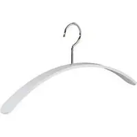 Weber Kleiderbügel Kleerhanger - acryl - L 450 mm - wit - 4 stuks