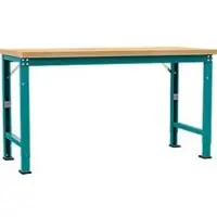 Manuflex werkbank Profi speciaal, tafelblad multiplex, 1750 x 700 mm, waterblauw