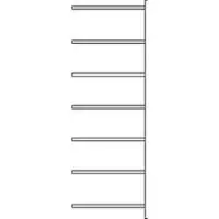 Ssi Legbordstelling R3000, Aanbouwstelling, B 1025 x D 300 mm, draagvermogen 100 kg,