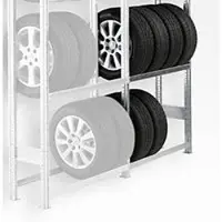 Ssi Bandenstelling R 3000, aanbouwsectie, H 2278 x B 1283 mm, 2 dwarssteunparen