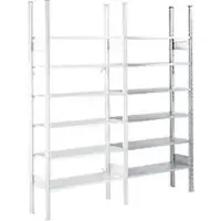 Ssi Legbordstelling R3000, Aanbouwstelling, 5 gegalvaniseerde legborden, B 1025 x H 2278 mm