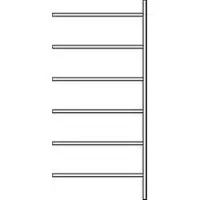 Ssi Aanbouwstelling R 3000, 6 legborden, B 1025 mm x D 800 mm, legborden gelakt