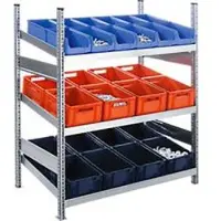 Ssi Complete stelling MBR 3000, aanbouwsectie, 3 schuine vakniveaus, 1536 x 600 x 1292 mm