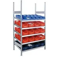 Ssi Complete stelling MBR 3000, basissectie, 5 schuine vakniveaus, 2278 x 400 x 1004 mm