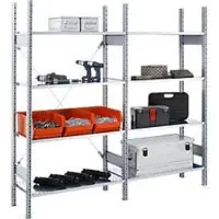 Ssi Legbordstelling FBR 2200, complete stelling 2,08 m, 1 basis- en 1 aanbouwsectie incl. 8 legborden, H 2013 x B 2080 x D 300 mm