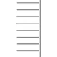 Ssi Aanbouwstelling R 3000, 8 legborden, B 1025 mm x D 600 mm, gegalvaniseerde legborden