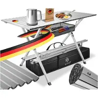 Kesser Campingtafel inklapbare Tafel - Vouwtafel voor Buiten en Camping 145 x 70 cm Tuintafel Weerbestendig Klaptafel