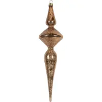 Clayre & Eef Kerstbal Overig Ø 8x32 cm Goudkleurig Glas Kerstballen