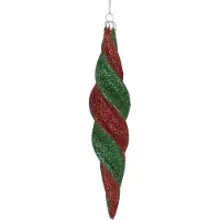 Clayre & Eef Kerstbal Overig Ø 5x22 cm Rood Groen Glas Kerstballen