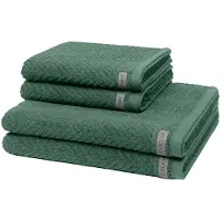 Ross Dames en Heren 2 X handdoek 2 X douchehanddoek - in set Smart