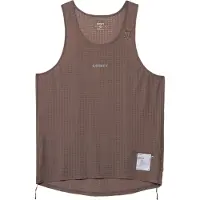 Satisfy - Trail / Running kleding - Space-O Singlet Falcon voor Heren - Maat L - Bruin