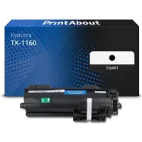 PrintAbout Toner TK-1160 Zwart geschikt voor Kyocera