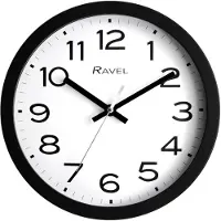 OEM Moderne wandklok voor kantoor en keuken - Analoog quartz uurwerk - 25 cm - RWC.25.3 - Zwart