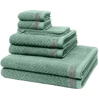 Ross Dames en Heren 2 X washandjes 2 X gasten- 2 X douche- 2 X handdoek - in set Smart