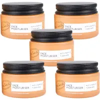 UpCircle - 99% Natuurlijk Moisturizer - Vegan - Voor Alle Huidtypes - Met Arganpoeder, Aloe Vera en Cacaoboter - 5 x 30 ml