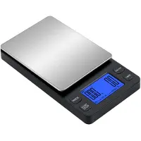 INF Mini digitale koffieweegschaal oplaadbaar 2 kg/0,1 g Black
