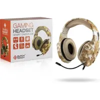 Dutch originals - Game koptelefoon - Met microfoon - Zandkleur camouflage