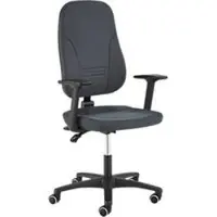 Prosedia bureaustoel Younico plus 3, met armleuningen, permanent contact, kuipzitting, 3D-rugleuning, antraciet/antraciet