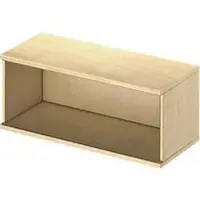 Schäfer Shop Open opzetkast TETRIS WOOD - B 1000 x D 421 x H 400 mm - 1 OH - ahorn decor - ons merk
