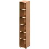 Schäfer Shop open kast TETRIS WOOD, 6 OH, hoogte incl. glijders, B 400 mm, beuken afwerking