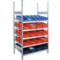 Ssi Complete stelling MBR 3000, aanbouwsectie, 5 schuine vakniveaus, 2278 x 600 x 1292 mm