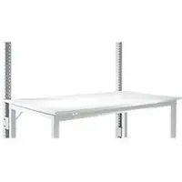 Manuflex Opbouwframe, laag, Basistafel SPECIAAL werktafel-/werkbank UNIVERSAL/PROFI, aluminium zilver
