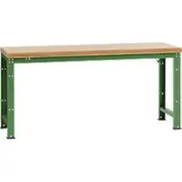 Manuflex werkbank Profi standaard, Tafelblad multiplex B 2000 x D 700, resedagroen