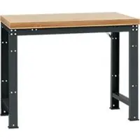 Manuflex werkbank Profi standaard, Tafelblad multiplex B 1250 x D 700, antraciet