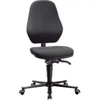 BIMOS Labostoel LEANOS 9138, stoffen bekleding, Duotec zwart gemêleerd