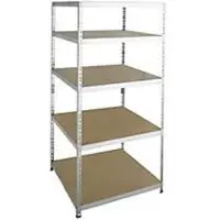 SZ Metall Legbordstelling - zware belasting - complete stelling - met 5 legborden - B 920 x D 600 x H 2000 mm - gegalvaniseerd