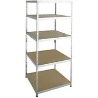SZ Metall Legbordstelling - zware belasting - complete stelling - met 5 legborden - B 920 x D 600 x H 2200 mm - gegalvaniseerd