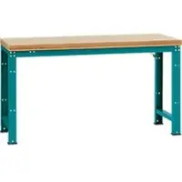 Manuflex werkbank Profi standaard, Tafelblad multiplex B 1750 x D 700, waterblauw