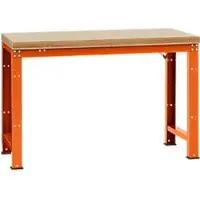 Manuflex werkbank Profi standaard, Tafelblad multiplex B 1500 x D 700, roodoranje