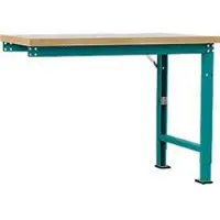 Manuflex aanbouw-werkbank Profi speciaal, tafelblad kunststof, 1250 x 700 mm, waterblauw