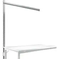 Manuflex Opbouwframe voor aanbouwtafel STANDAARD werktafel-/werkbanksysteem UNIVERSAL/PROFI, 1500 mm, aluminium zilver