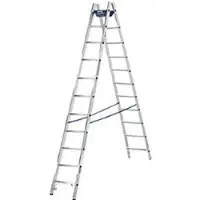 Krause Dubbele trapladder, 2 x 10 sporten, + toolbag GRATIS