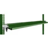 Manuflex kantelbare opbergconsole, voor de serie Universal of Profi, bruikbare diepte 195 mm, voor tafelbreedte 1750 mm, resedagroen