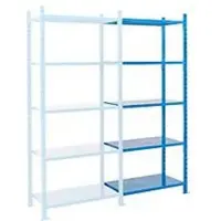 MANORGA Legbordstelling-aanbouwsectie, m. 5 legborden van plaatstaal, B 1010 x D 500 x H 2500 mm