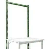 Manuflex Opbouwframe, Basistafel SPECIAAL werktafel-/werkbanksysteem UNIVERSAL/PROFI, 1250 mm, resedagroen