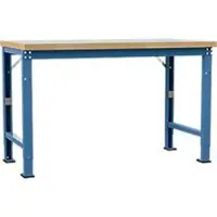 Manuflex werkbank Profi speciaal, tafelblad kunststof, 1500 x 700 mm, briljantblauw