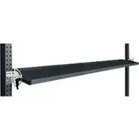 Manuflex kantelbare opbergconsole, voor de serie Universal of Profi, bruikbare diepte 195 mm, voor tafelbreedte 2000 mm, antraciet