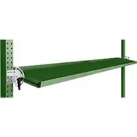 Manuflex kantelbare opbergconsole, voor de serie Universal of Profi, bruikbare diepte 345 m, voor tafelbreedte 1750 mm, resedagroen
