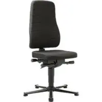 BIMOS Bureaustoel All-in-One 9640, met glijder, stoffen bekleding, zwart
