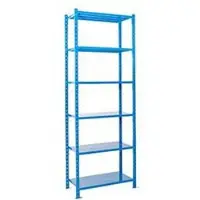 MANORGA Legbordstelling-basissectie, m. 6 legborden van plaatstaal, B 1260 x D 800 x H 3000 mm