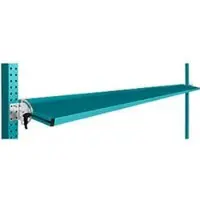Manuflex kantelbare opbergconsole, voor de serie Universal of Profi, bruikbare diepte 345 m, voor tafelbreedte 2000 mm, waterblauw