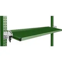 Manuflex kantelbare opbergconsole, voor de serie Universal of Profi, bruikbare diepte 345 m, voor tafelbreedte 1500 mm, resedagroen